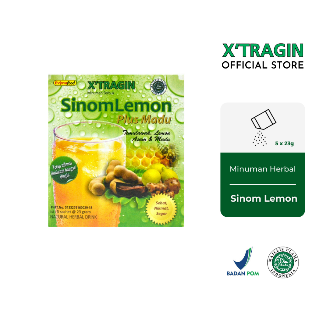 

X'TRAGIN Sinom Lemon Temulawak Minuman Bubuk