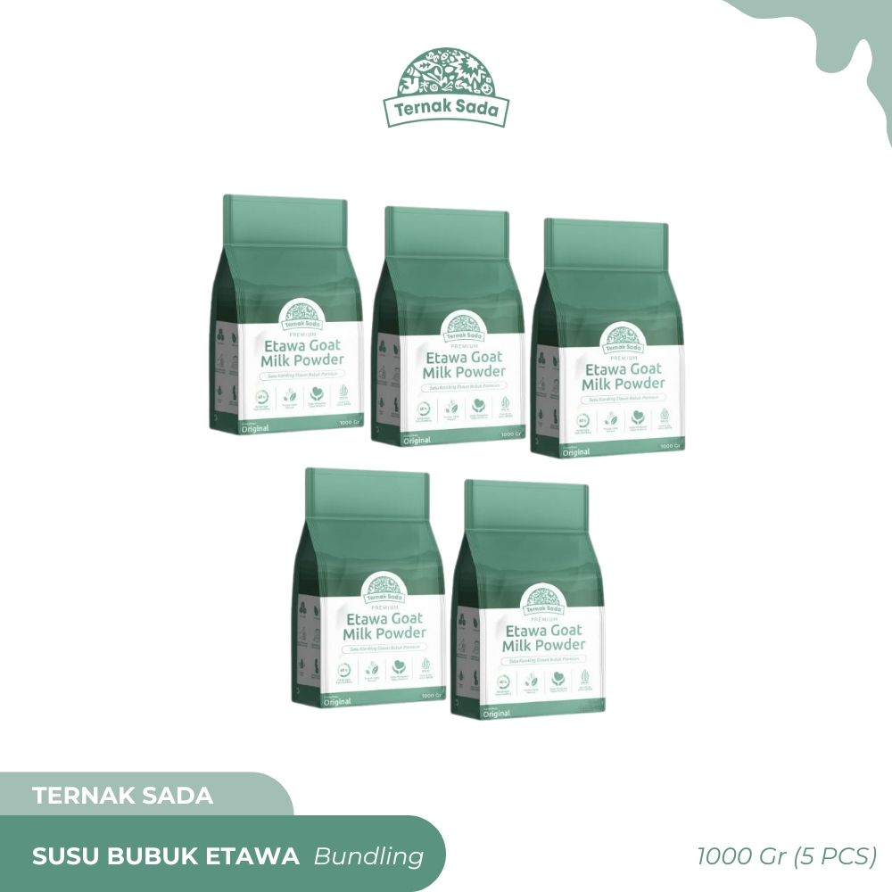 

TERNAK SADA - Susu Bubuk Etawa - Bundling 5 Pcs (1kg)