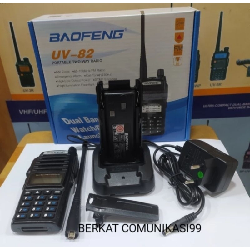 RADIO HT BAOFENG UV-82 POWER 5WAT ORIGINAL GARANSI RESMI BAOFENG