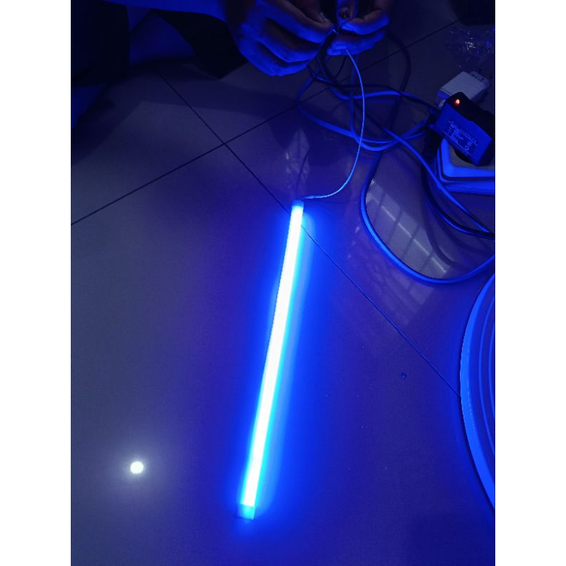 1pc Lampu Alis Mode Diam 30cm DRL alis motor mobil warna merah biru putih kuning lampu alis fleksibe