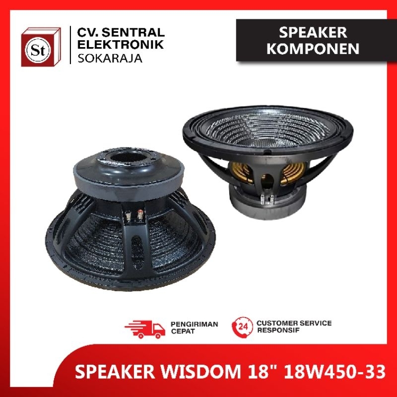SPEAKER WISDOM 18" 18W450-33