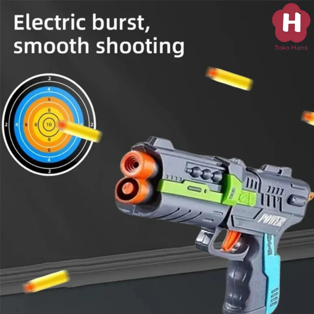 HTH Mainan Anak Pistol Soft Bullets Darts Airsoft Model FREE 1 PCS HEWAN Outdoor Children's Toy