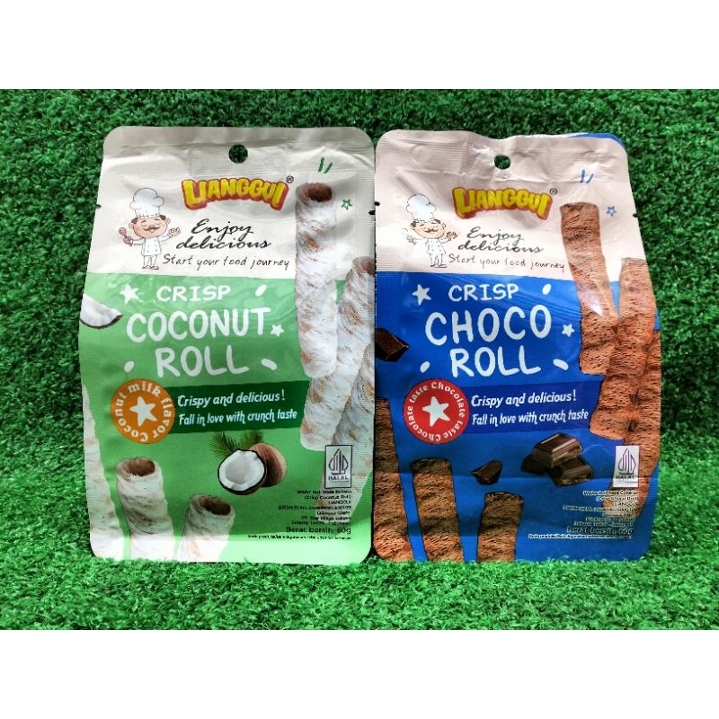 

Lianggui Wafer Crisp Roll Snack 60gr Impor China HALAL