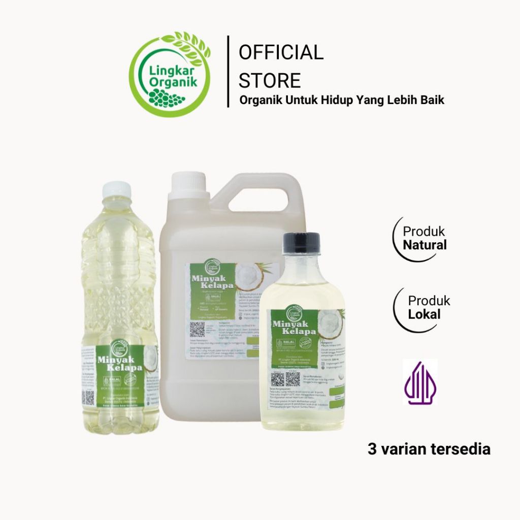 

Lingkar Organik - Minyak Kelapa 2L