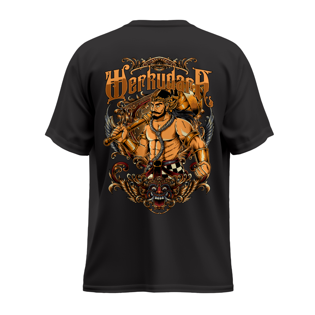 Kaos Werkudara Hitam Combed 24s