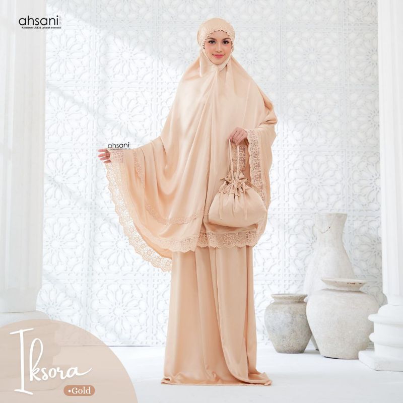 Mukena Ixora / Mukena Ahsani / Mukena Lebaran / Mukena Silk / Mukena Dingin / Mukena Armani / Ahsani