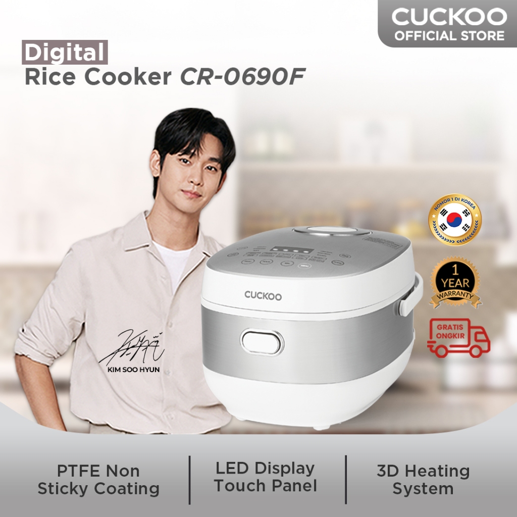 CUCKOO Digital Rice Cooker 1 L CR-0690F Magic Com Penanak Nasi