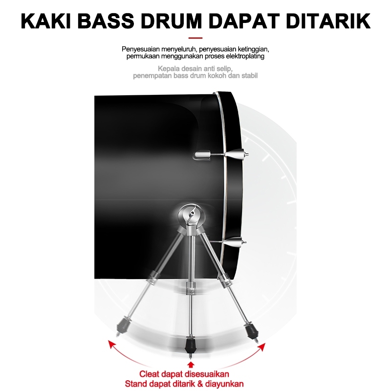NEW  Benston Music- Drum set dewasa, drum set profesional, drum jazz profesional, drum