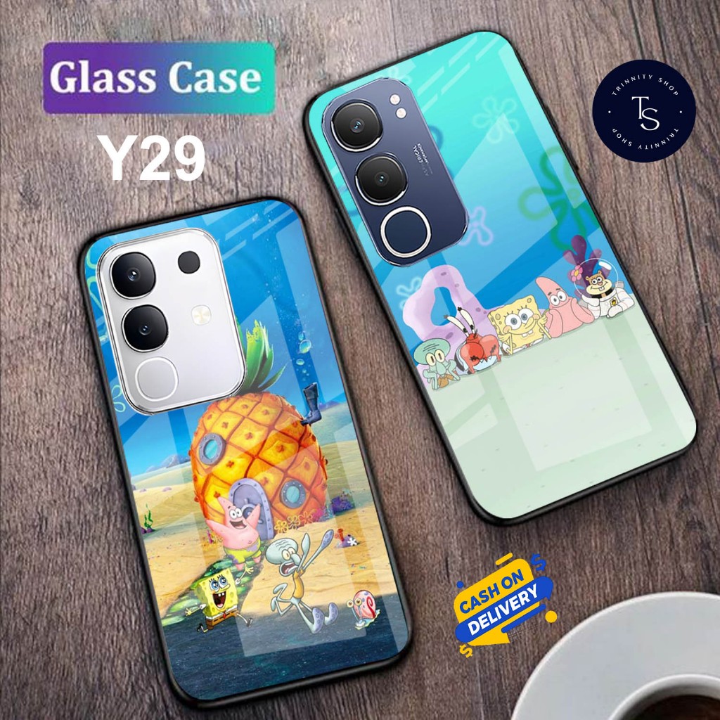 Softcase Kaca For VIVO Y29 (4G) & VIVO Y29 (5G) - Case Handphone For VIVO Y29 (4G) & VIVO Y29 (5G) [