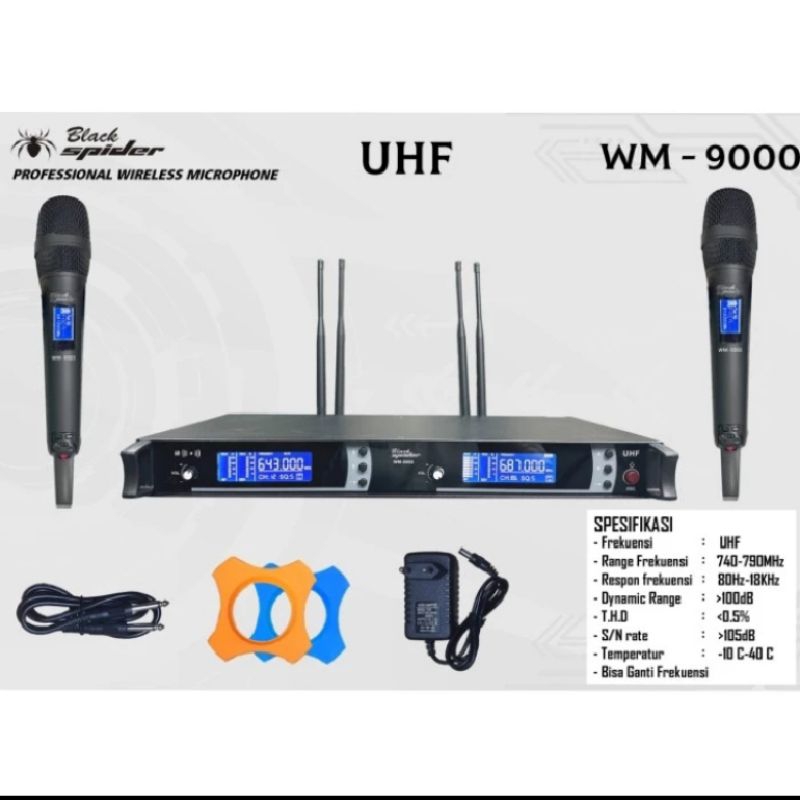 Mic wireless Blackspider wm 9000 original model skm9000
