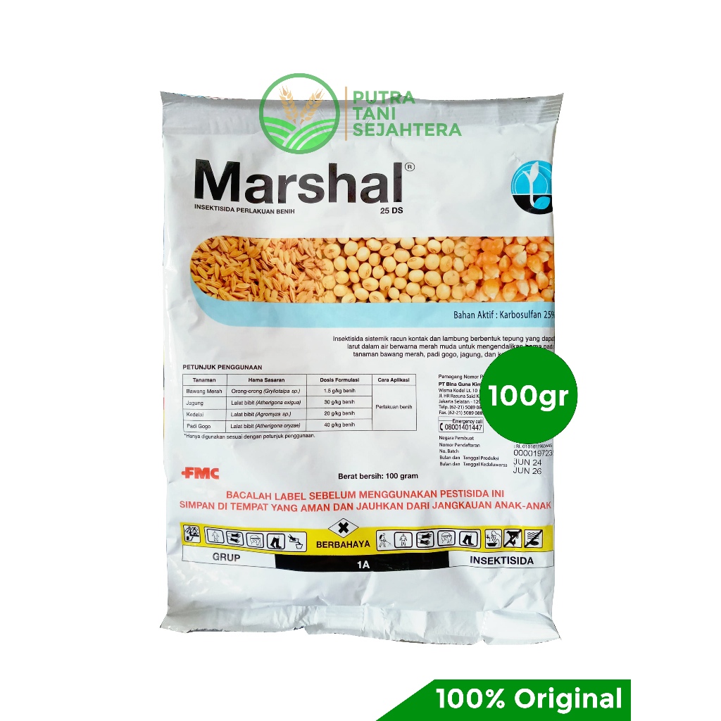 Insektisida Sistemik Marshal 25DS 100gr