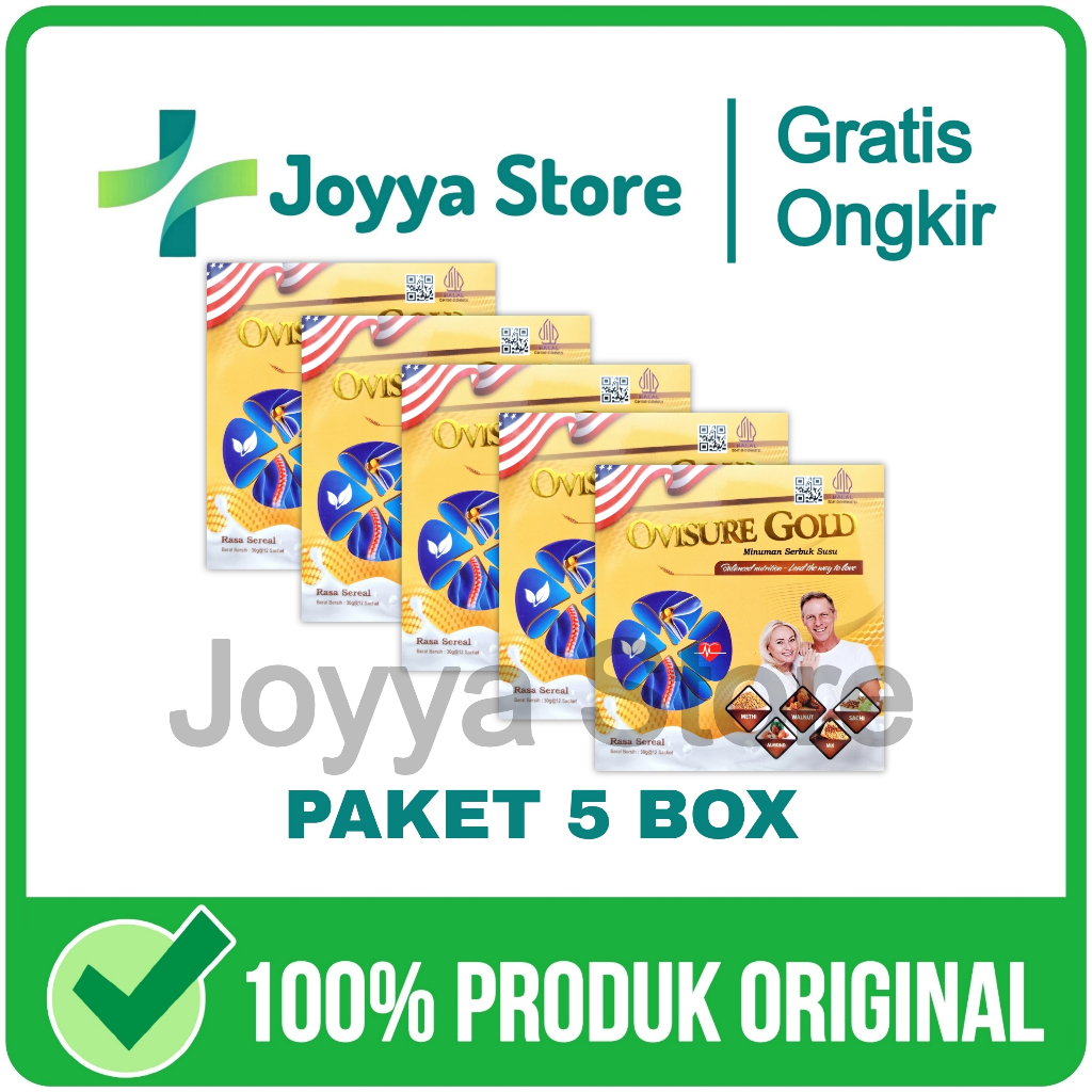 

5 Box Ovisure Gold Original Asli USA Susu Untuk Pengobatan Tulang Sendi Terbaik