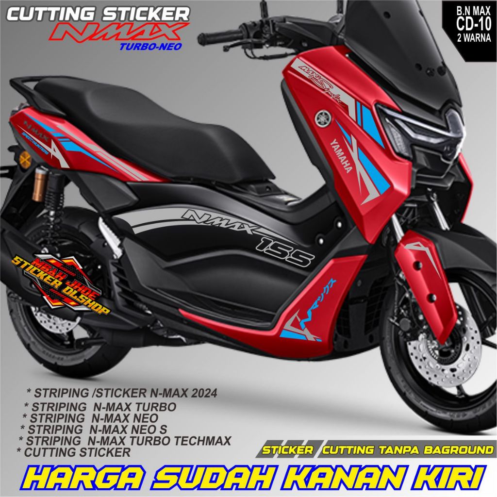 CUTTING STICKER/STRIPING MOTOR ALL NEW YAMAHA NMAX STIKER NMAX TURBO/NEO/NEO S/TURBO TECHMAX BODY ME