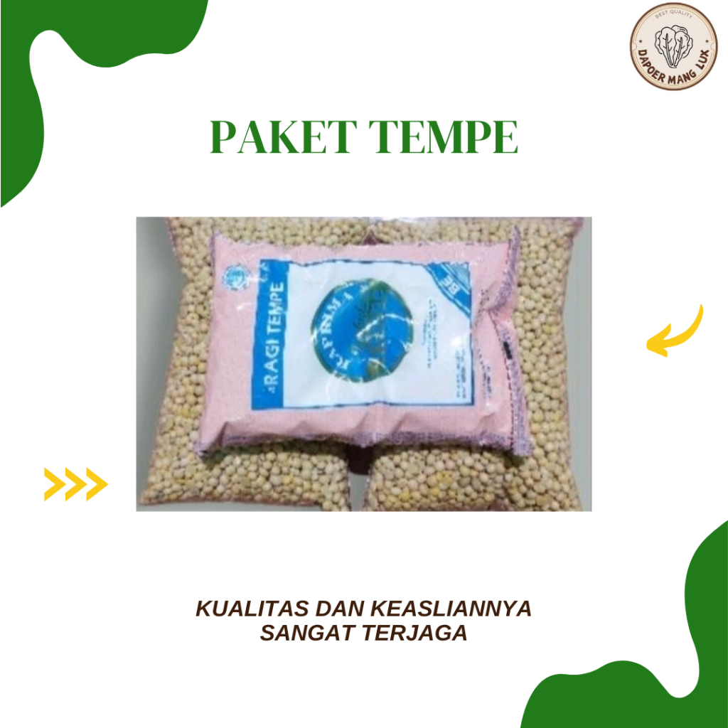 

PAKET TEMPE 2 KG KACANG KEDELAI 500 GRAM RAGI BEST QUALITY