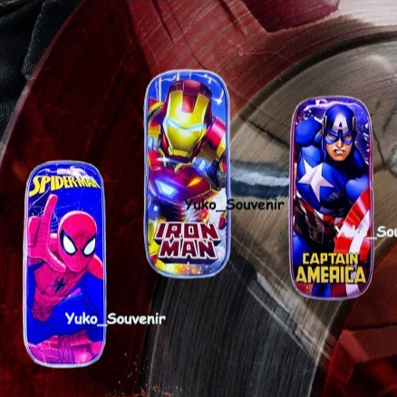 

Tempat Pensil Anak Marvel Superheroes Bahan Mika Tebal Tempat Pensil Spiderman Tempat Pensil Kapten Amerika Tempat Pensil Iron Man