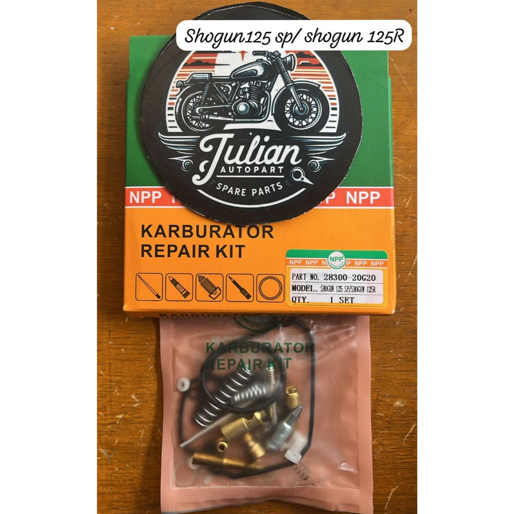 Repairkit karburator dalaman karbu Shogun 125 sp/Shogun 125R, Arashi 125 Original NPP