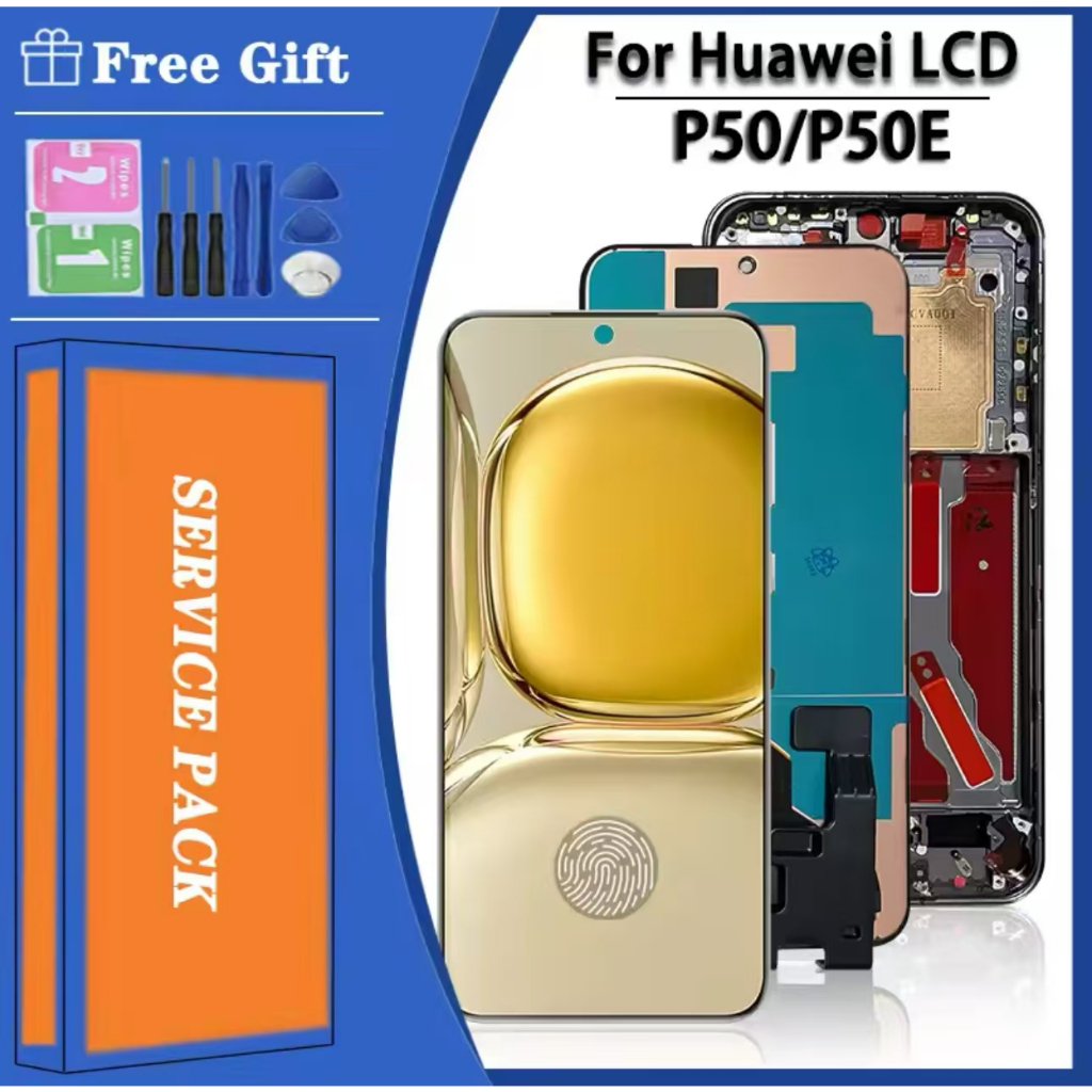 6.5“Original AMOLED For Huawei P50 LCD ABR-AL00 Display Touch Screen Digitizer Assembly For Huawei P