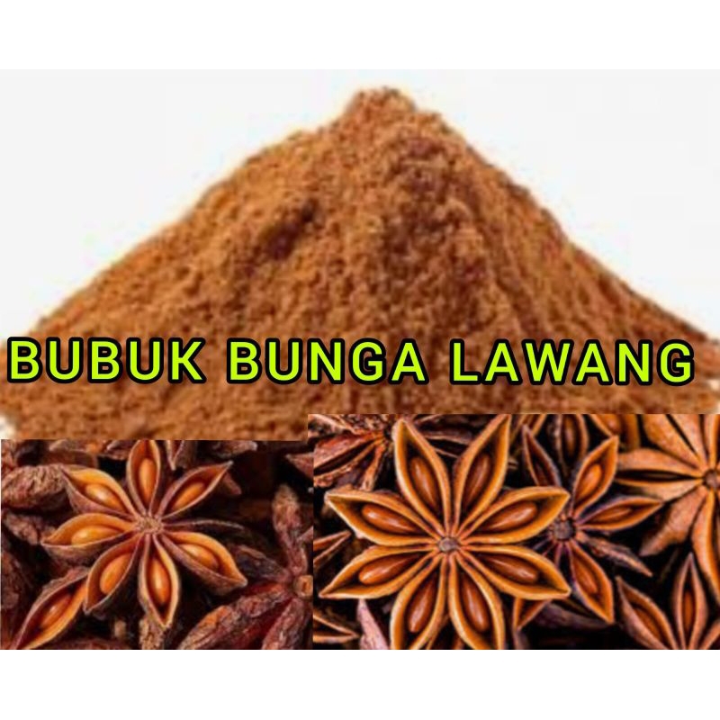 

BUBUK BUNGA LAWANG MURNI RP 26.000 / 250 GRAM