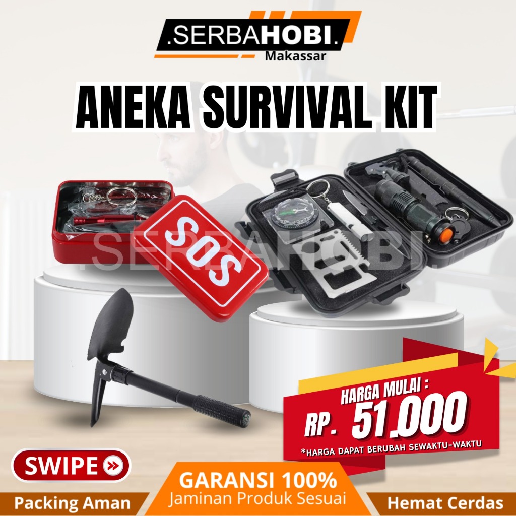 Survival Kit Outdoor /  Perlengkapan Outdoor & Hiking / Survival Kit Lengkap