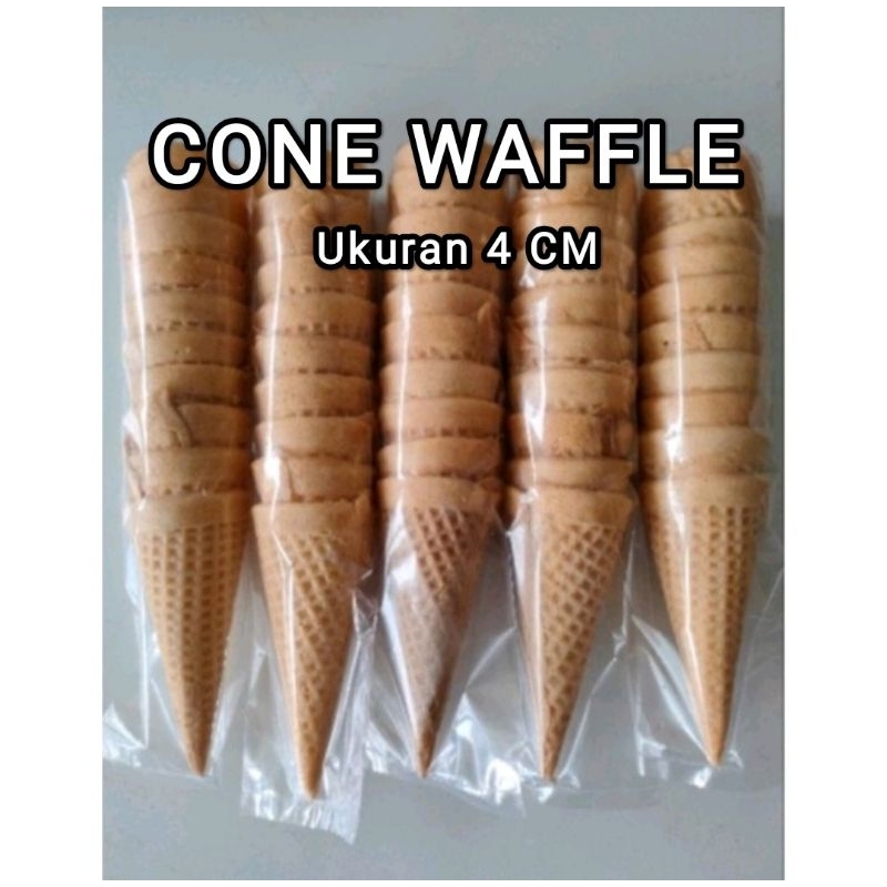 

50 PCS ( 5 PACK) ICE CREAM WAFFLE UKURAN 4 CM