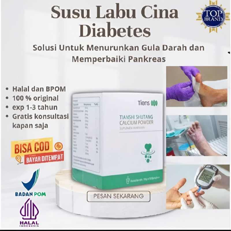 

Susu Labu Cina untuk diabetes isi 5 sachet shutang calcium powder bubuk