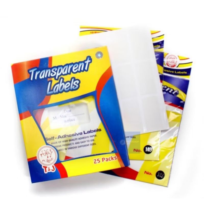 

LABEL STIKER NAMA T&J/LABEL STICKER HARGA TRANSPARAN TOM&JERRY NO.103