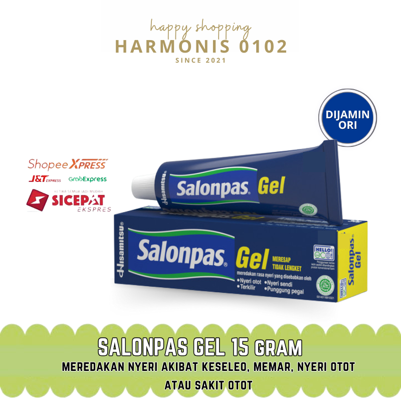 Salonpas Gel 15gr Cairan Pereda Nyeri & Pegal