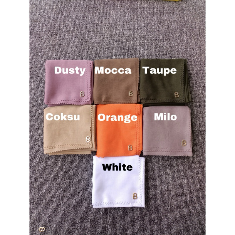 Hijab Segiempat Polos Everyday Series Buttonscarves Miror