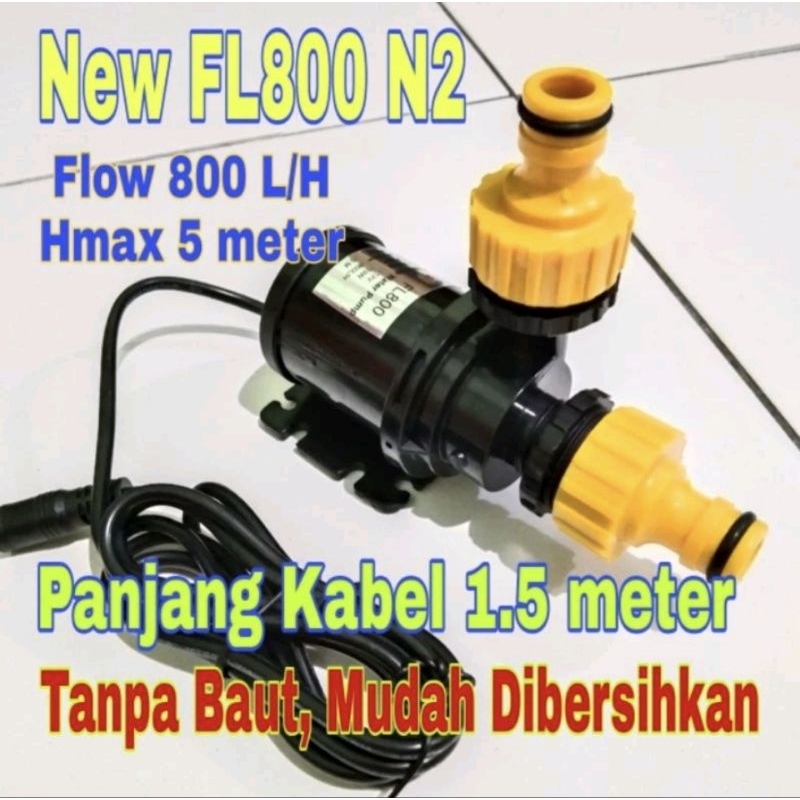 Pompa Air Celup Mini FL800 A Pompa DC 12V 800L/H