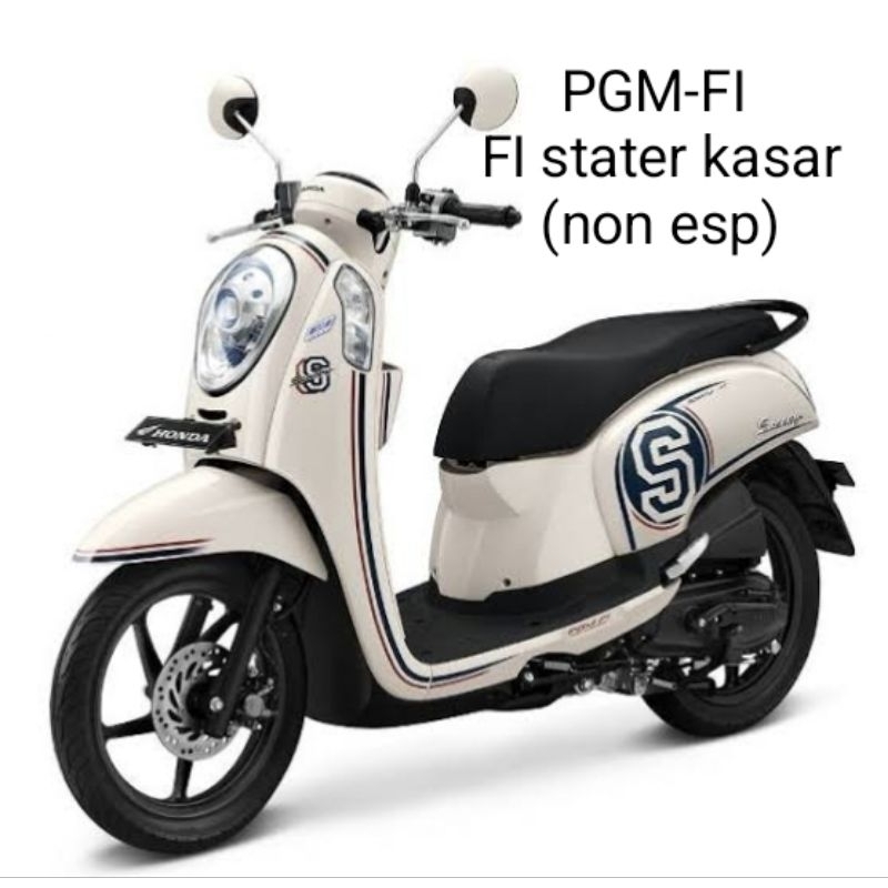 Cover Mesin Beat Fi Scoopy Fi Starter Kasar Shroud Inlet Exhaust Atas Bawah