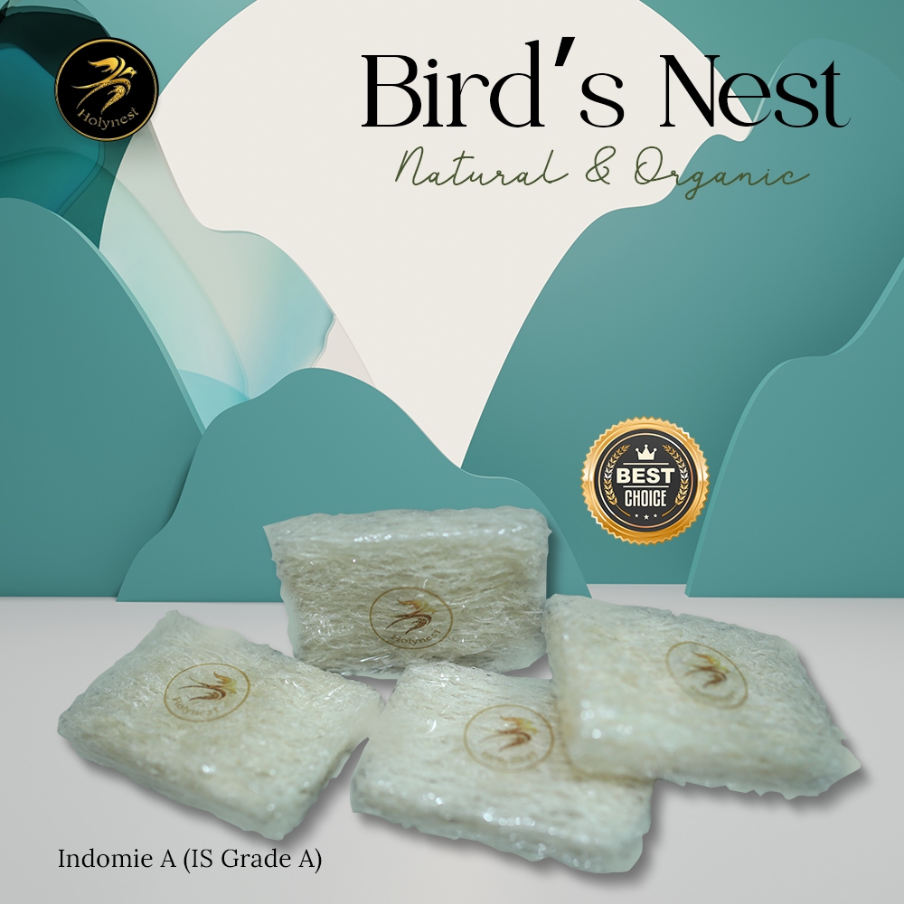 

Holynest Bird Nest Kering dan Organic Premium Indomie A (IS Grade A) 100 gr