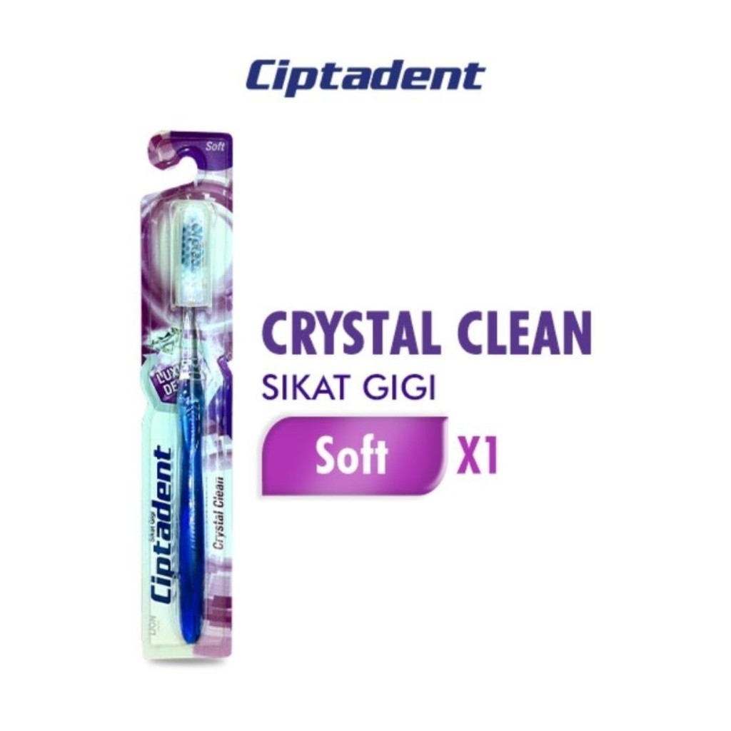 Ciptadent Sikat Gigi Crystal Clean Soft |Sikat gigi Crystal Clean 1Pcs | Ciptadent Sikat Gigi