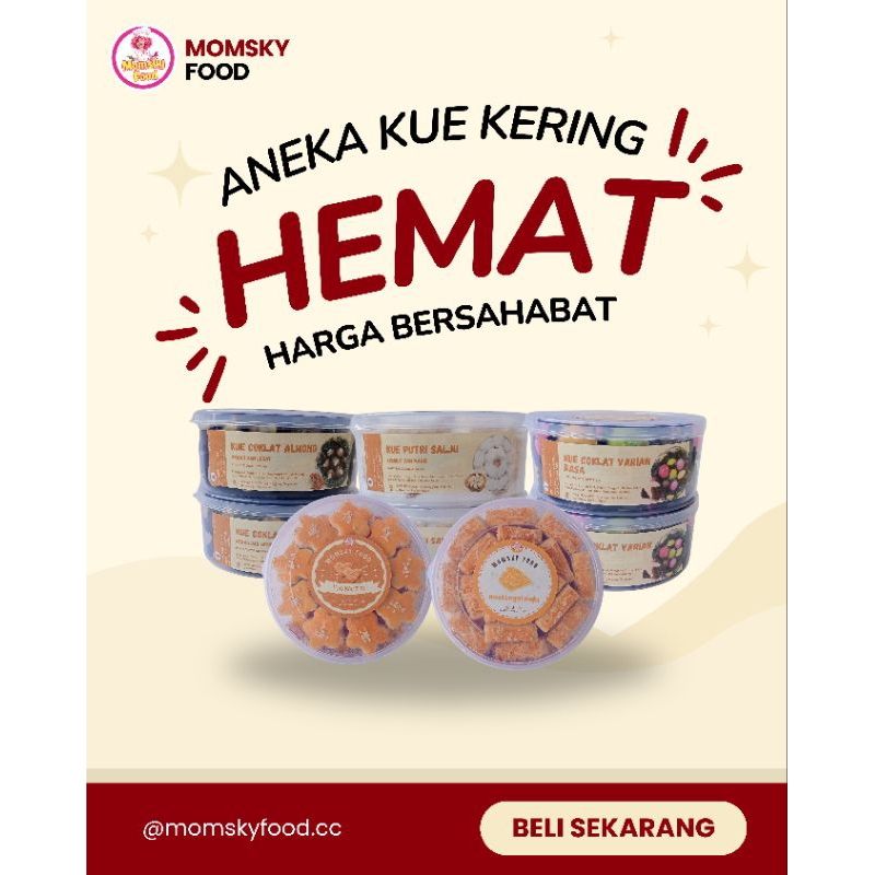 

MOMSKY FOOD | Kue Coklat Almond/Kue Coklat Varian Rasa/Putri Salju