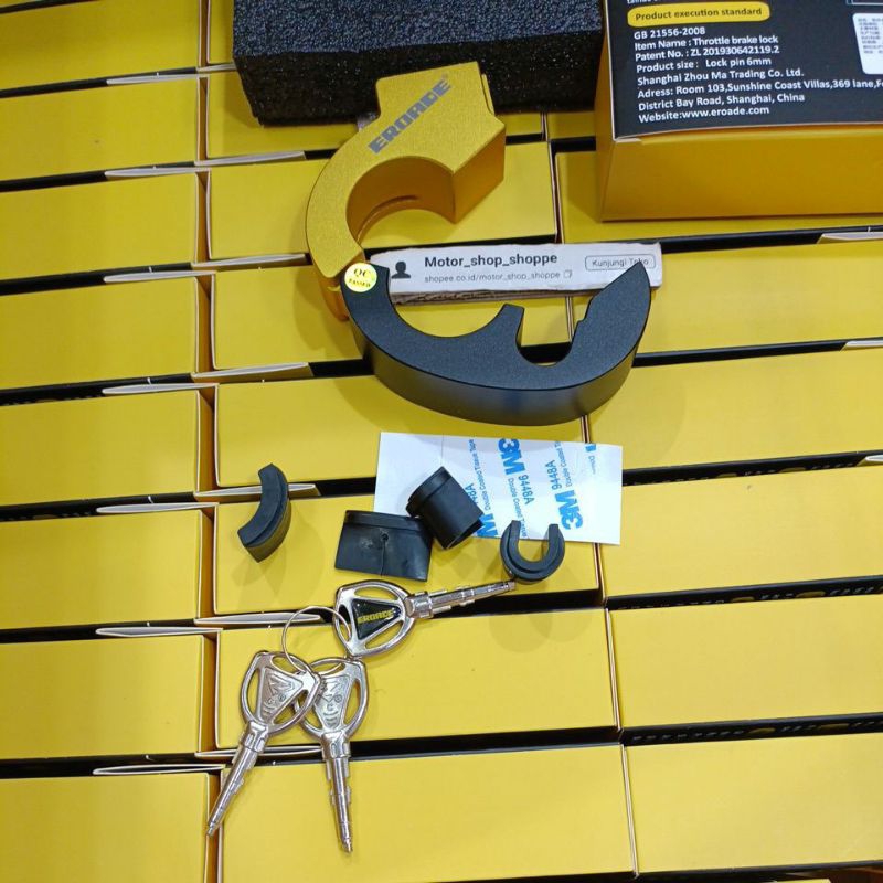grip lock / kunci grip, throttle brake lock / eroade