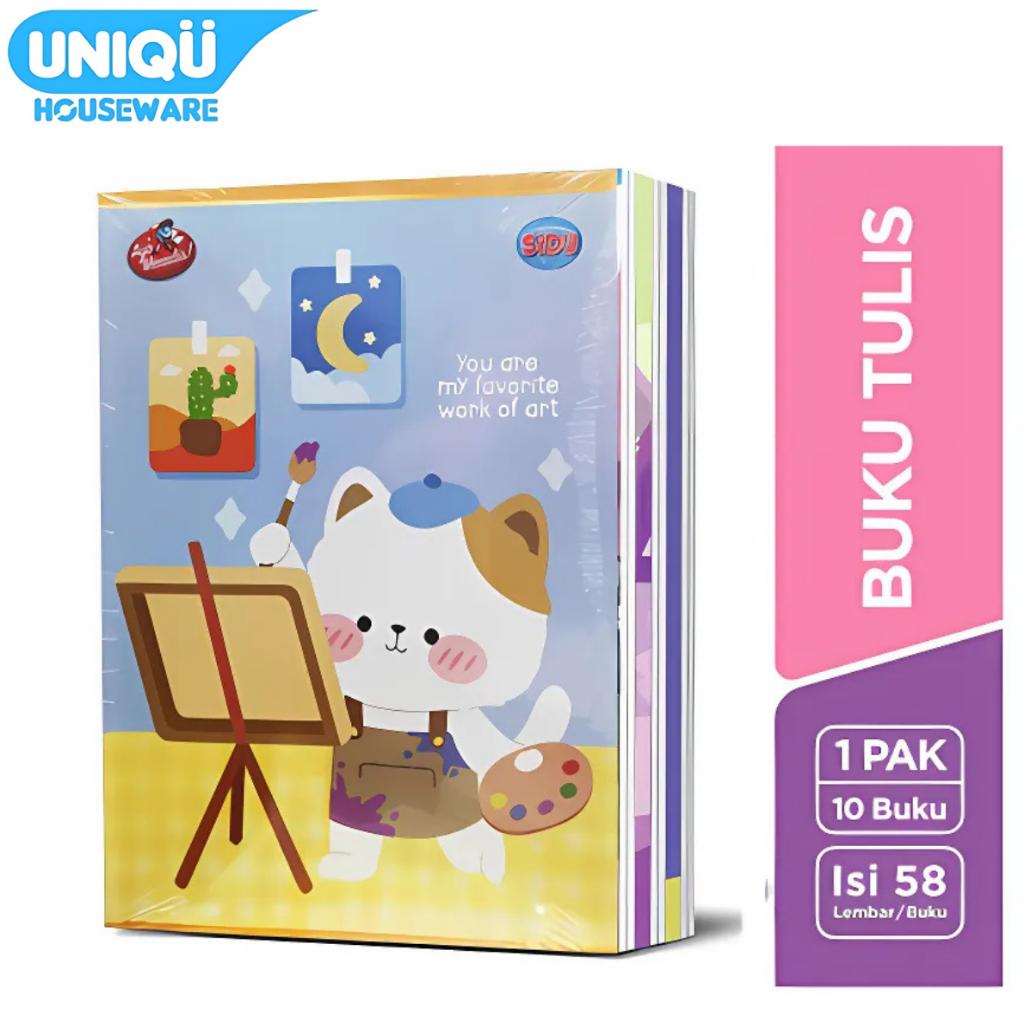 

UNIQU Buku Tulis SIDU isi 58 Lembar isi 10 Buku