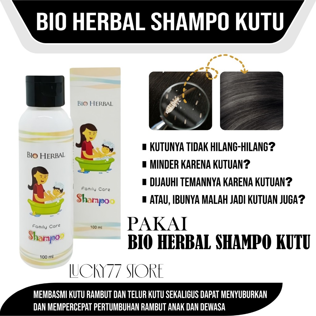 Shampo Kutu Rambut Anak dan Dewasa shampo anti kutu bio herbal shampo kutu rambut kutu rambut alami