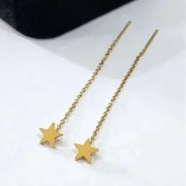 anting bintang titanium anti luntur anting panjang wanita