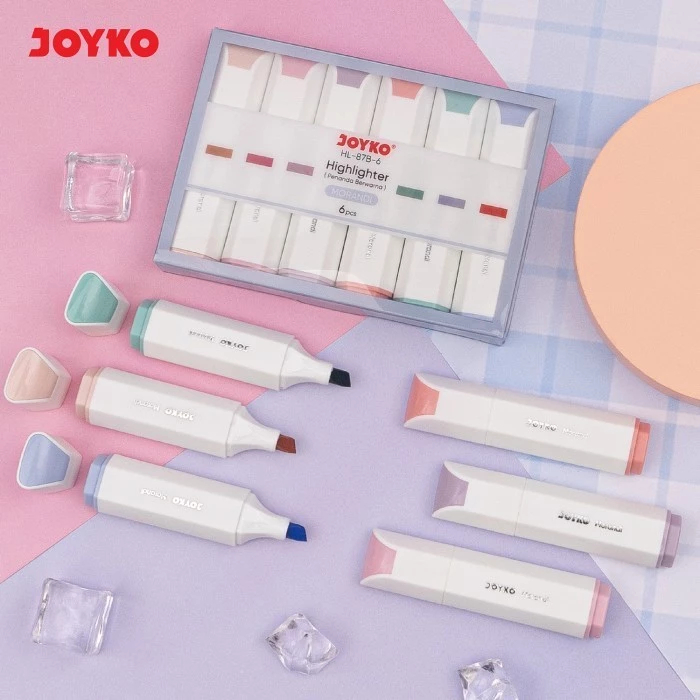 

Highlighter Joyko 6 Warna Morandi Color HL-87A-6