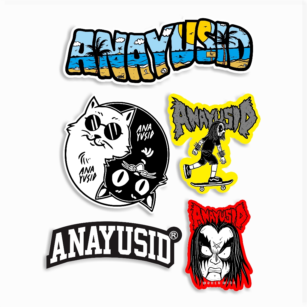 

Sticker Anayusid logo Black Original