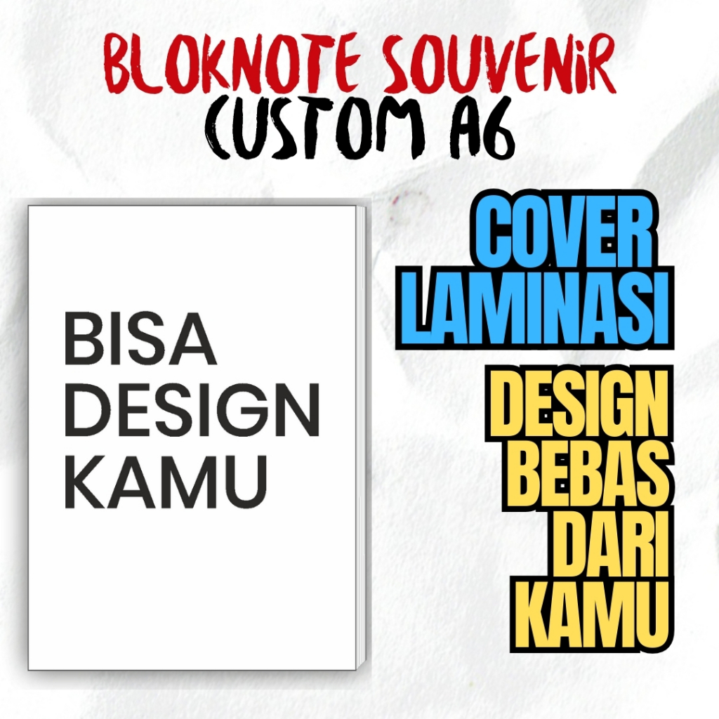 

Notes bloknote notebook biasa (stapler) A6 50 halaman