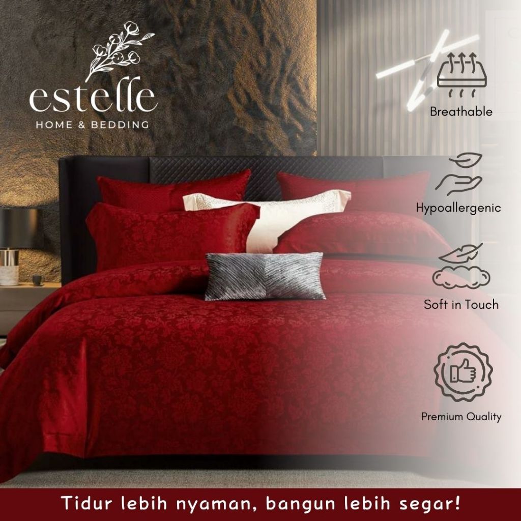 Estelle - Sprei + Bedcover Tencel Jacquard Set 200x200