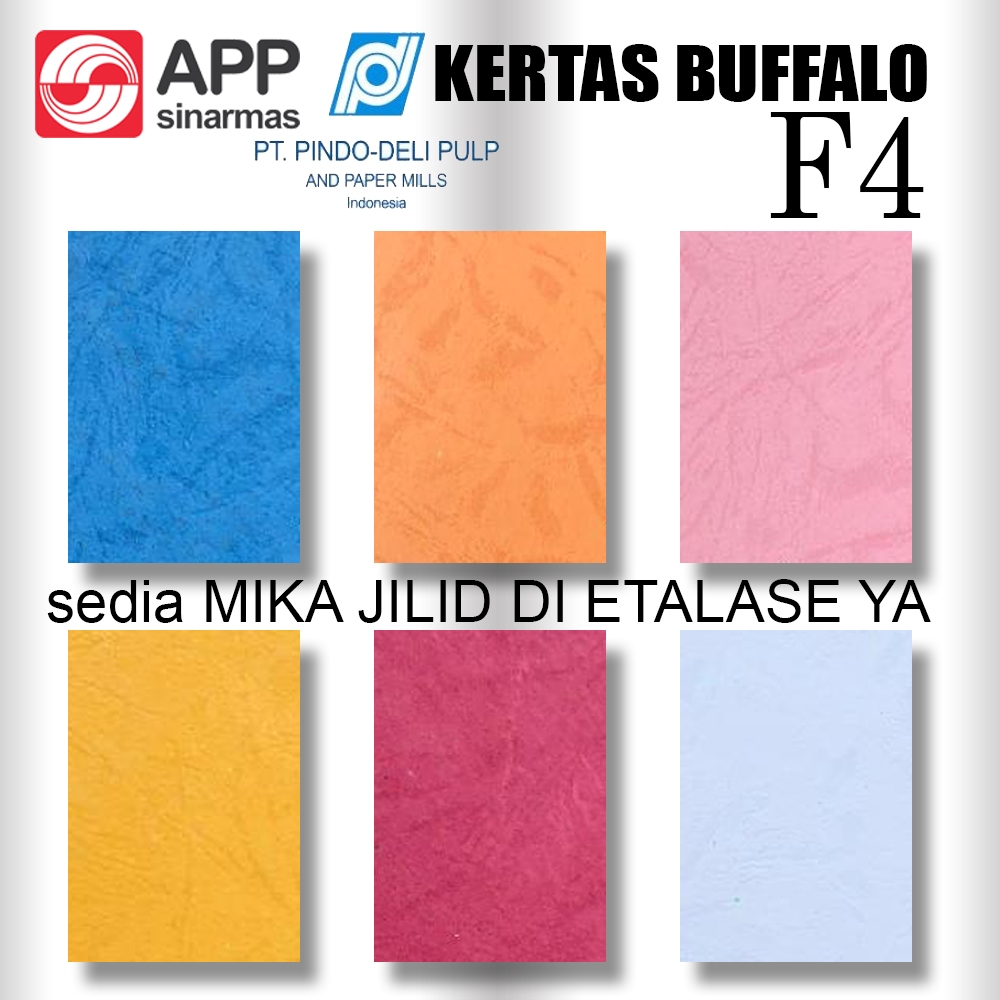 

KERTAS BUFFALO F4 FOLIO 215MM X 330MM / KERTAS BUFFALO JILID SAMPUL PINDO DELI