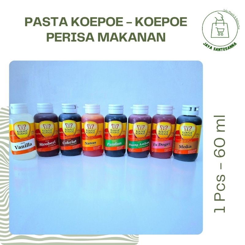 

Perisa Pasta Koepoe 60ml | Penguat Aroma | Perisa Makanan dan Minuman