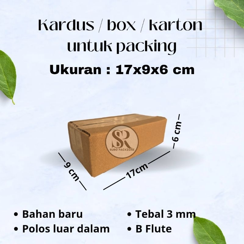 

Kardus Packing Ukuran 17x9x6 cm / Box Packing / Karton Packing Polos Baru dan Tebal