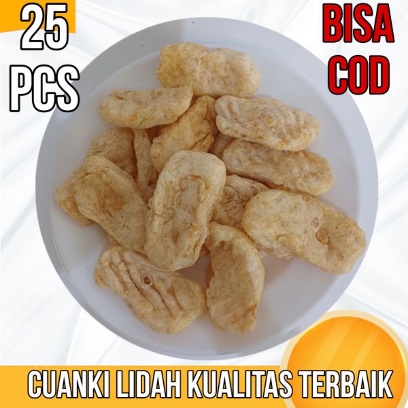 

25 PCS CUANKI LIDAH KUALITAS SUPER / TOPING BASO ACI SEBLAK