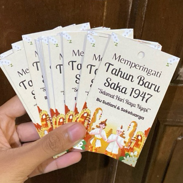 HANG TAG NYEPI / LEBARAN | custom