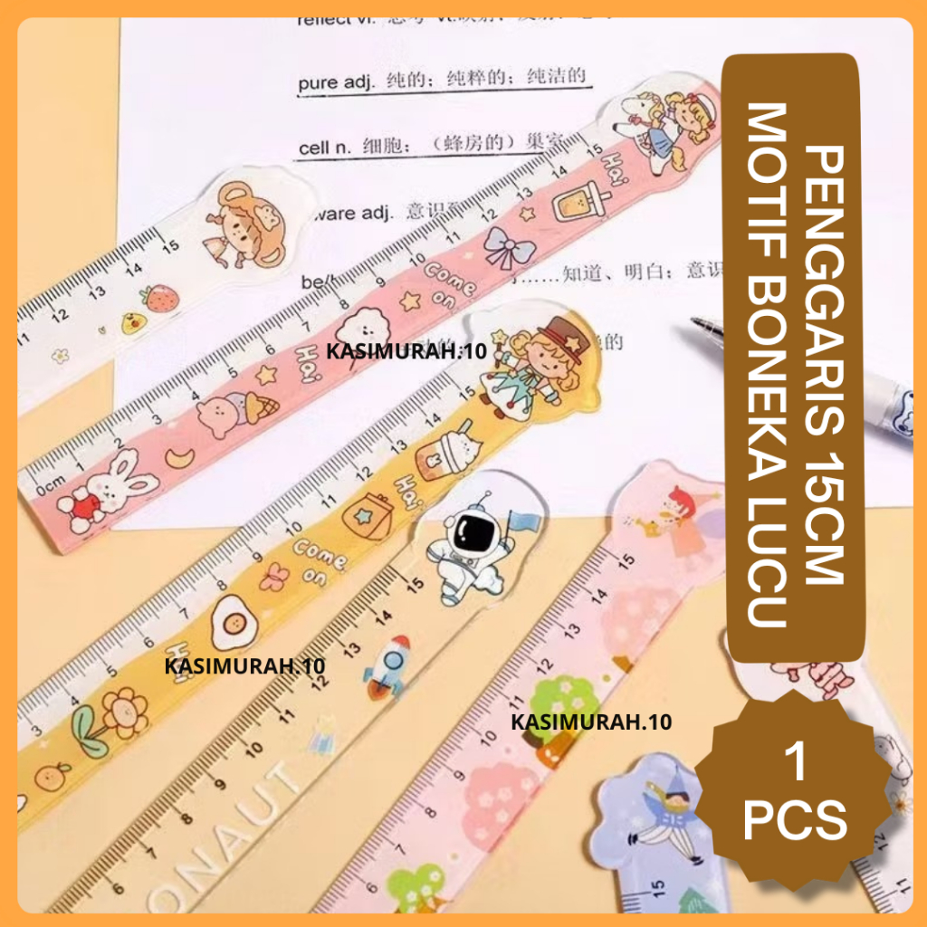 

Penggaris Motif Lucu 15cm / Penggaris 15cm