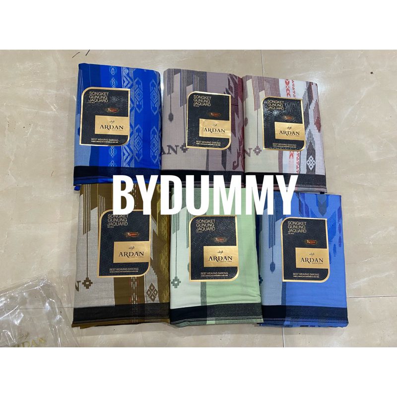 Sarung Ardan Gold Songket Gunung Jacquard (SGJ) Putih Ecer Grosir Halus murah premium