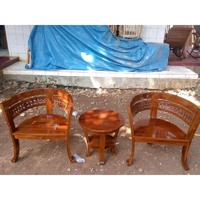 kursi teras kayu jati minimalis, kursi teras kursi taman kayu jati