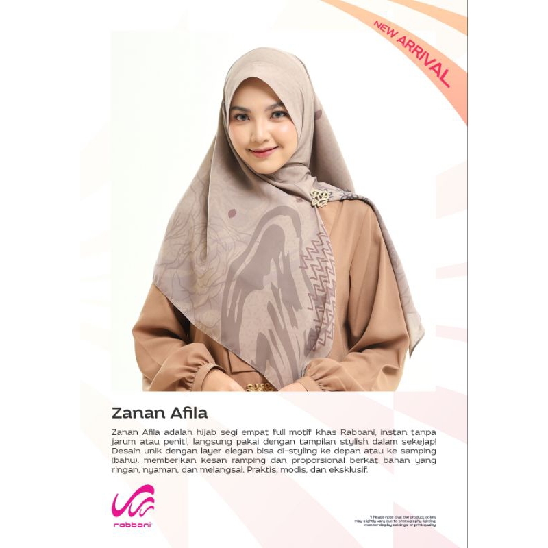 Diskon Segi empat Instan Rabbani|Zanan Afila|Segi empat intans Motif Rabbani